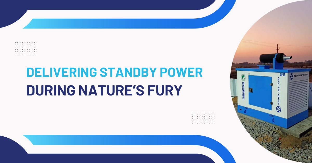 Delivering standby power during nature’s fury