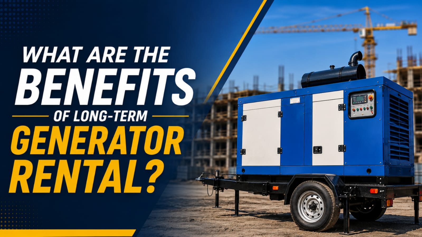 What Are the Benefits of Long-Term Generator Rental?