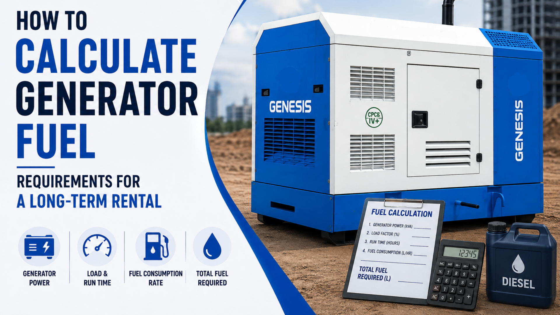 How to Calculate Generator Fuel Requirements for a Long-Term Rental